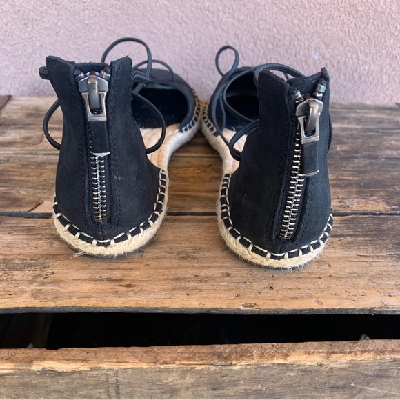 Eileen Fisher Black Suede Nubuck Espadrille - Picture 5 of 7